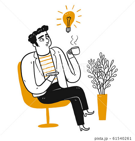 The man thinking 61540261