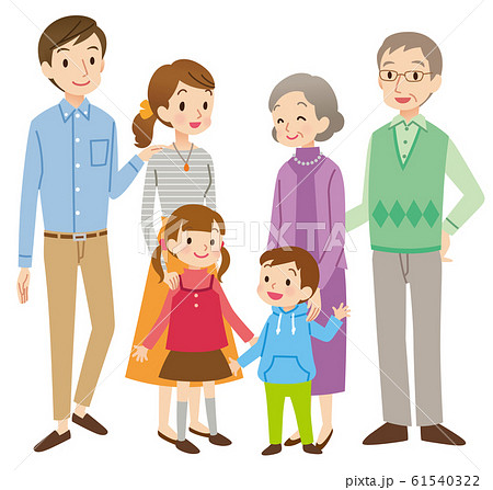 ３世代家族　ファミリー 61540322