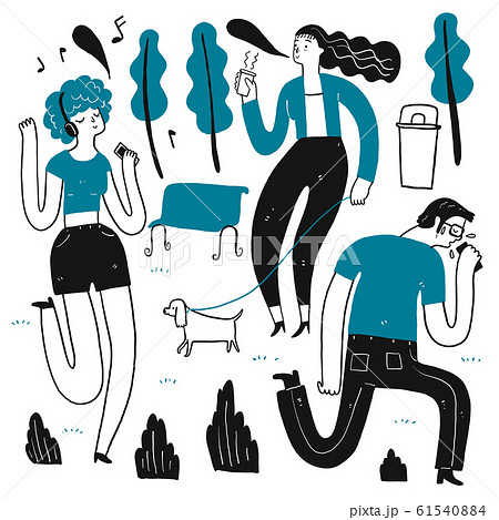 Collection of hand drawn. Collection of hand drawn. 61540884