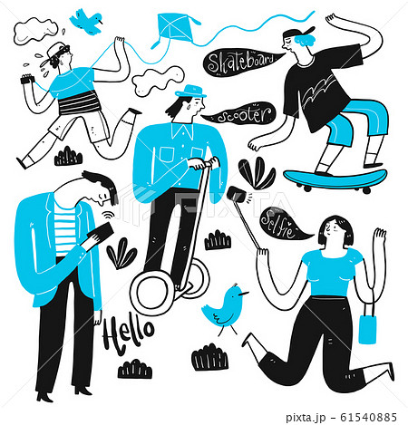 Collection of hand drawn. Collection of hand drawn. 61540885