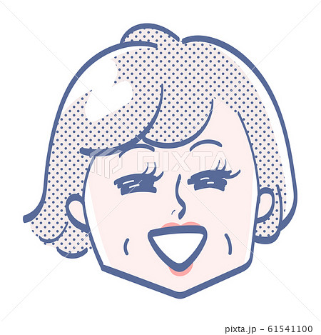 元気なおばあちゃんのイラスト素材