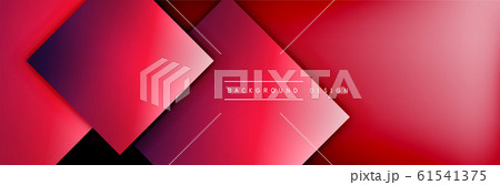 Square shapes composition geometric abstract background. 3D shadow effects and fluid gradients. Modern overlapping forms 61541375