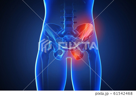 3d rendering of a human body with highlighted in pain 022 61542468