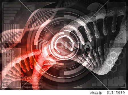 DNA molecules background 61545939