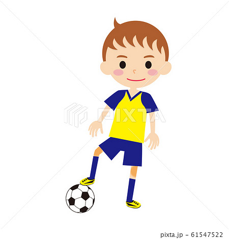 サッカー少年のイラスト素材