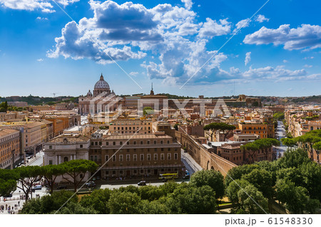 View from Castle de Sant Angelo to Vatican in Rome View from Castle de Sant Angelo to Vatican in Rome 61548330