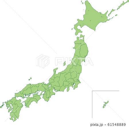 日本地図_都道府県別 61548889