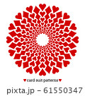 Gambling card suit poker pattern made with hearts and diamonds 61550347