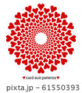 Gambling card suit poker pattern made with hearts 61550393