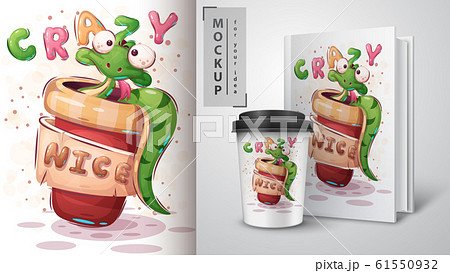 Crazy snake poster and merchandising. 61550932
