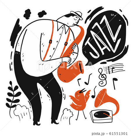 A man playing music. 61551301