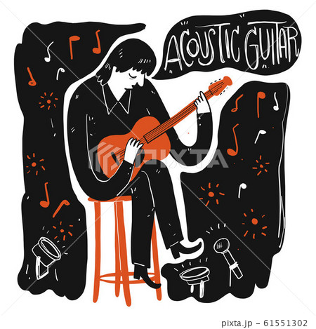 A man playing music. A man playing music. 61551302