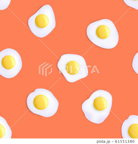 Fried eggs. Seamless pattern. Fried eggs. Seamless pattern. 61551380