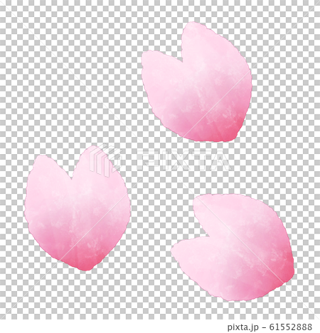 櫻花花瓣水彩插畫素材 61552888