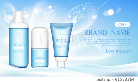Cosmetic tubes mock up, beauty cosmetics bottles 61553264