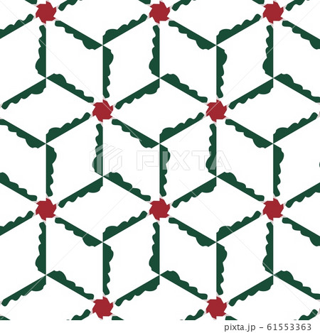 Vintage christmas pattern in retro 80s style. 61553363