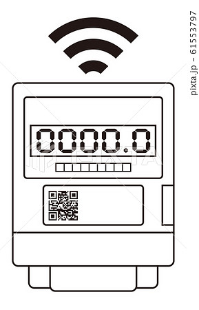 スマートメーター アイコン イラスト ベクター 61553797