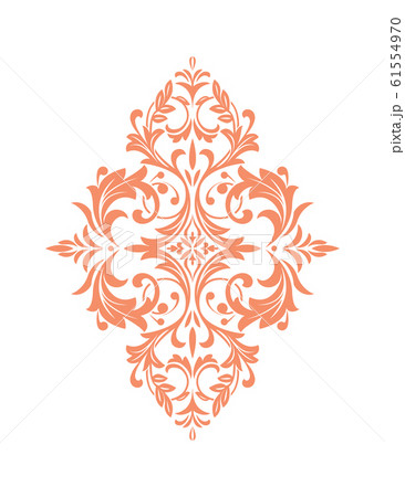 Damask graphic ornament. Floral design element. Damask graphic ornament. Floral design element. 61554970
