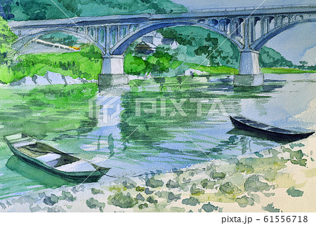 小倉橋 水彩スケッチ 小倉橋 水彩スケッチ 61556718