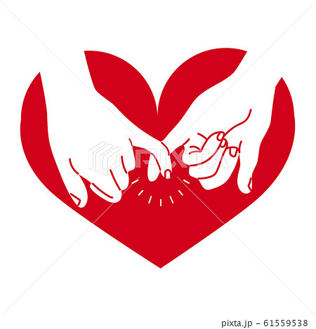 hand drawn pinky promise with heart vector hand drawn pinky promise with heart vector 61559538