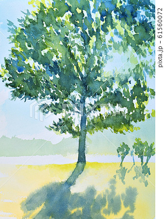 親水公園 水彩のイラスト素材 [61560072] - PIXTA