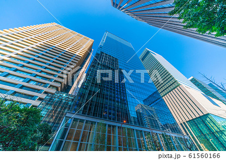 日本の東京都市景観 大手町大規模複合開発「Otemachi One（大手町ワン）」などを望む 61560166