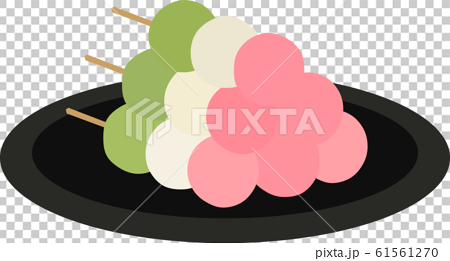 ひな祭り 串団子 和菓子のイラスト素材