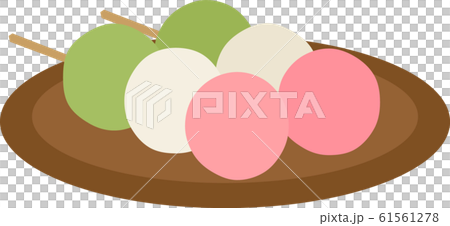 ひな祭り　串団子　和菓子 61561278