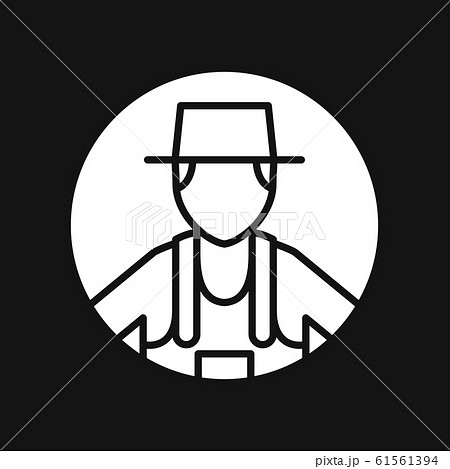 Farmer icon - vector farmer avatar or symbol Farmer icon - vector farmer avatar or symbol 61561394