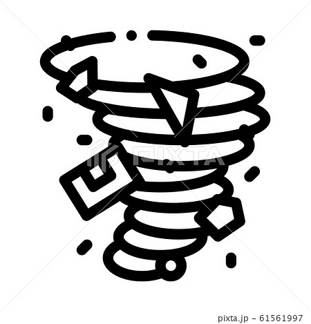 Tornado Details Icon Vector Outline Illustration Tornado Details Icon Vector Outline Illustration 61561997