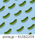 Pattern with pickled gherkins on blue background. 61562259