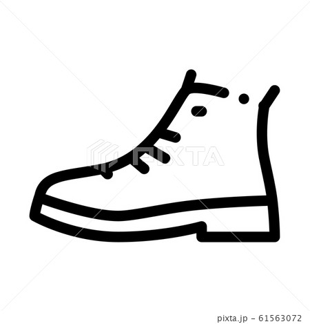 Repaired Shoe Icon Vector Outline Illustrationのイラスト素材