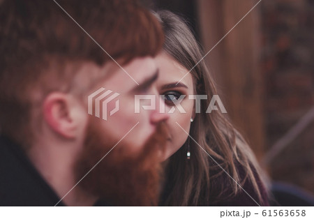 Young couple in love outdoor Young couple in love outdoor 61563658