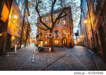 Gamla Stan at sunset, Stockholm, Sweden Gamla Stan at sunset, Stockholm, Sweden 61564946
