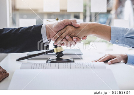 Handshake after good cooperation, Businesswoman Handshake after good cooperation, Businesswoman 61565334