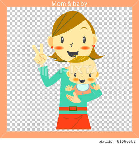 Happy mother and baby 61566598