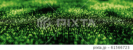 Binary Code Background Panoramic Green Binary Code Background Panoramic Green 61566723
