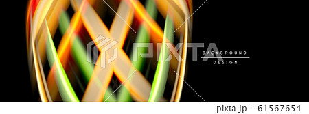 Silk and smooth flow wave poster design. Color waves, liquid style lines and shapes in black color background Silk and smooth flow wave poster design. Color waves, liquid style lines and shapes in black color background 61567654