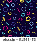 Colorful geometric vector seamless pattern with 61568453
