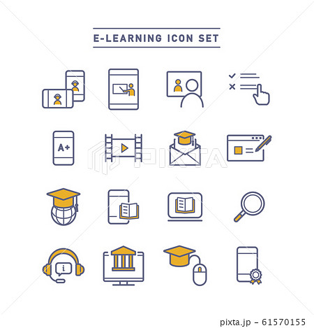 E-LEARNING ICON SET E-LEARNING ICON SET 61570155