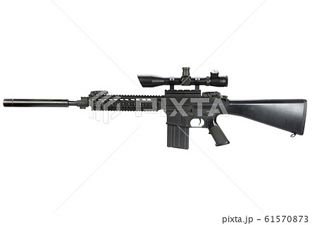 AR-15 based sniper rifle with silencer AR-15 based sniper rifle with silencer 61570873