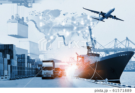 The world logistics background or transportation The world logistics background or transportation 61571889