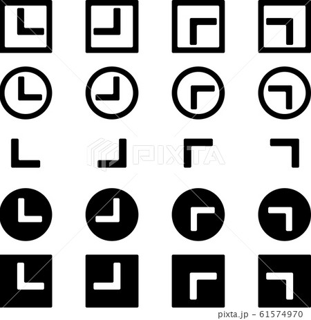 矢印アイコン 四方向セット 矢印アイコン 四方向セット 61574970