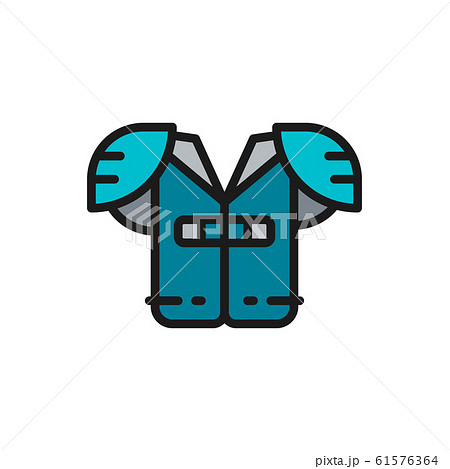 football shoulder pads clipart