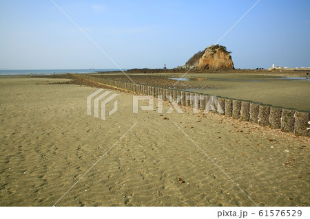 水平線 砂 海岸 61576529
