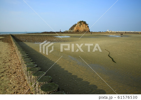 水平線 砂 海岸 61576530