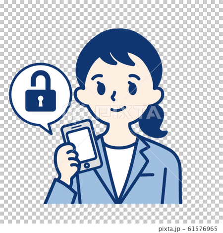 社会人(スマホ・鍵・女性) 社会人(スマホ・鍵・女性) 61576965
