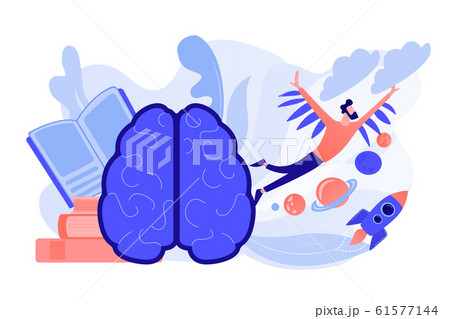 Imagination concept vector illustration. Imagination concept vector illustration. 61577144