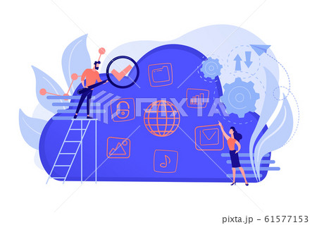 Big data concept vector illustration. 61577153