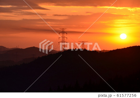 夕日 夕日 61577256